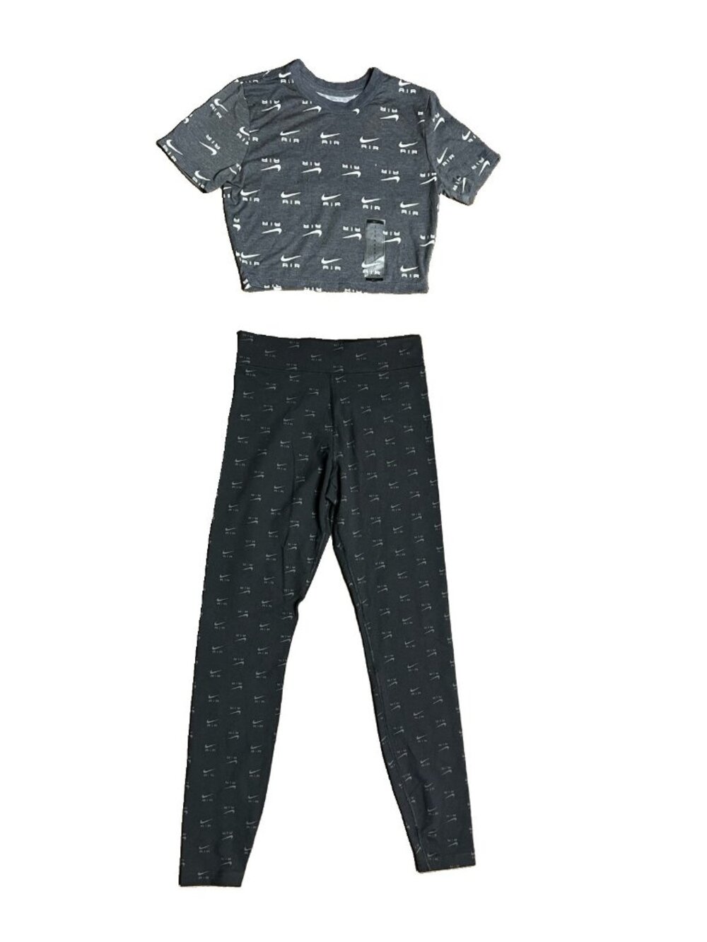 Women’s Nike Air Crop Top Shirt And Legging Tracksuit Set Small